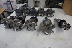 CAT40 Tool Holders with Korloy and Mistubishi Inserted Shell Mills (10pcs)