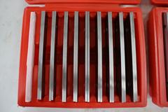 Steel Parallel Sets 6" x 1/8" (2 Sets) In Plastic Cases 1/2" -1-5/8"