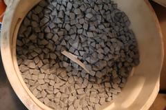 Rampe Finishing Bowl Vibratory Deburrer Finisher with Buckets of Extra Media