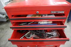 Craftsman Rolling Tool Chest with Upper, Middle and Bottom Boxes and Assorted Contents
