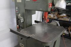 Grob 4V-18 Vertical Band Saw, 18" Throat, Blade Welder | Grinder, Variable Band Speed, Tilting Work Table w Pneumatic Feed