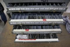 Huot Tap Indexes (2) SAE 2-56 to 1"-12, (1) Metric 3mm - 24mm, with Contents of Taps
