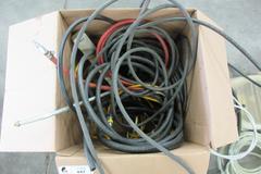 Air Hose, Electrical Cords and other Assorted Tubing and Fittings