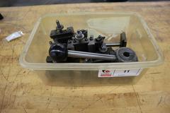 Aloris BXA Quick Change Tool Post with Assorted Slide-On Cutter Holders, 3" x 3" Base