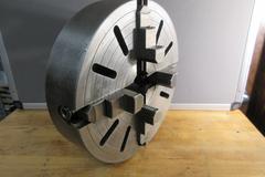 Kitagawa 16" Independent 4-Jaw Lathe Chuck, D1-6 Camlock Mounting, Hardened Step Jaws