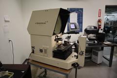 S-T INdustries 20-3700 OPtical Comparator, 14" Screen, Quadra-Check 200 DRO, Surface and Profile Illumination, Portable Stand
