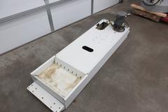 Used Haas Older Style 35 Gallon Coolant Tank with Low Pressure Baldor Coolant Pump and 3 Prong Plug