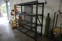 Heavy Duty Adjustable Steel Shelving with Wire Rack Decking, 4 Shelves