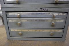 Huot Tap Indexes (2) SAE 2-56 to 1"-12, (1) Metric 3mm - 24mm, with Contents of Taps