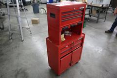 Craftsman Rolling Tool Chest with Upper, Middle and Bottom Boxes and Assorted Contents