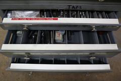 Huot Tap Indexes (2) SAE 2-56 to 1"-12, (1) Metric 3mm - 24mm, with Contents of Taps