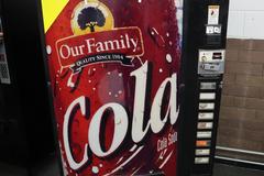Dixie Narco E Model Generic 9 Selection Soda Vending Machine with Key