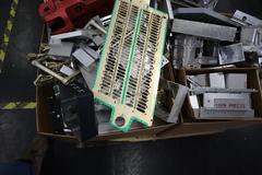 Pallets of Aluminum Scrap Parts and Some Steel Hardware