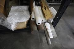 Surplus Materials: Aluminum Plate, Steel Bars, Aluminum Block and More - On Adjustable HD Shelving Unit - Shelving Included