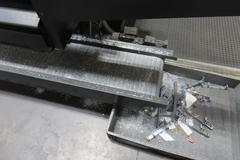 Elumatec SBZ 5-axis CNC Profile Machining Center, 5-Axis CNC Control, 10.3M / 33.8' X-Axis Travel, 20-ATC, 500mm Blade, 24,000 RPM