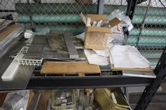 Surplus Materials: Aluminum Plate, Steel Bars, Aluminum Block and More - On Adjustable HD Shelving Unit - Shelving Included