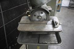 Baldor 532 Double End Carbide Tool Grinder, 6" Wheels, Pedestal Base, Tilting Work Tables, 1/2 HP