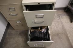 HON Vertical File Cabinets (1) 4 Drawer, (1) 2 Drawer, with Contents of Cables, Cords and Files