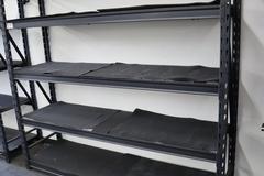 Notch Style Racking with 5 Adjustable Shelves