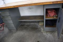 Equipto Work Bench, Wood Top, Cabinet Base, (4) Drawers, Lower Shelf