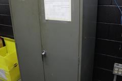 Tennsco 2-Door Metal Cabinet with Contents