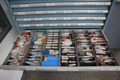 Lista HD Tool Cabinet LOADED with Perishable Cutting Tools, (14) Drawers