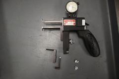 Starrett 1175 Dial Indicator Groove Gage, .375-6" Range, .0005" Graduation, In Wood Case