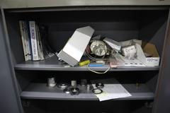 Tennsco 2-Door Metal Cabinet with Contents