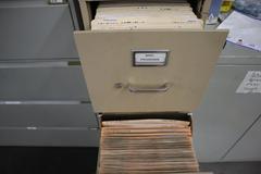 Lateral 5 Drawer File Cabinet & 4 Drawer Vertical File Cabinet