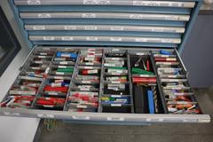Lista HD Tool Cabinet LOADED with Perishable Cutting Tools, (14) Drawers