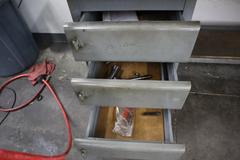 Equipto Work Bench, Wood Top, Cabinet Base, (4) Drawers, Lower Shelf