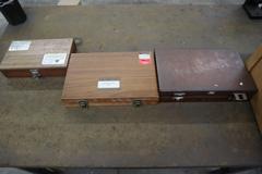 Mitutoyo, SPI, and Other Gage Block Sets in Wood Cases **Sets Not Complete**