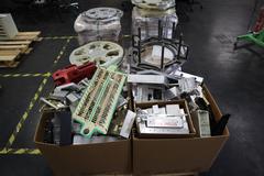 Pallets of Aluminum Scrap Parts and Some Steel Hardware