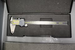 Digital Micrometers (1) 8" Asimeto, (1) 8" Mitutoyo, (1) 12" SPI, and (1) 6" Asimeto Dial Caliper