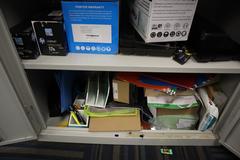 Metal Cabinet and Contents Office Supplies