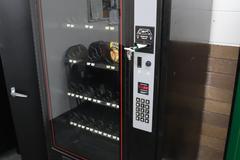 Polyvend Model R28 Candy Vending Machine with Bill Changer, Coin Mech, 28 Item Selection