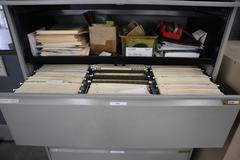 Lateral 5 Drawer File Cabinet & 4 Drawer Vertical File Cabinet