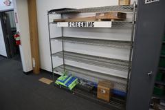 Eagle Wire Rack with 6 Adjustable Shelves and Contents