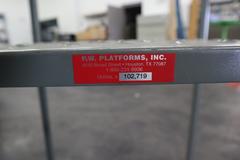PW Platforms Steel 3 Step Tilt And Roll Ladder 300 lb Capacity