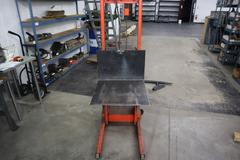 Economy Model MV-54 Rolling Manual Die Lift Cart, 750 lb Capacity, 18" Load Center, 54" Max Lift Height