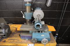 KO Lee End Mill Grinder with Attachments, Craftsman Double End Bench Grinder and Maple Top Work Bench