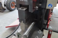 Edwards 50 Ton Hydraulic Iron Worker, Coper/Notcher, Flat Shear, Angle Shear, Single Phase