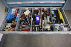 Lista HD Tool Cabinet LOADED with Perishable Cutting Tools, (14) Drawers