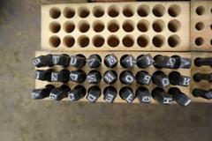 Letter and Number Steel Stamp Sets 1/8", 3/16", 1/4"