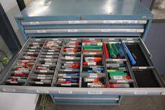 Lista HD Tool Cabinet LOADED with Perishable Cutting Tools, (14) Drawers