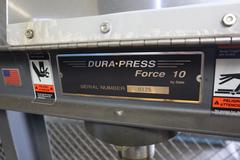Dura-Press Force 10 H-Fram Shop Press, Electric, 10 Ton, 20" BH, Adjustable Bed, Single Phase