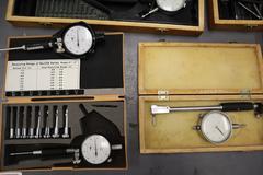 Dial Bore Indicators (6pcs), (1) Mitutoyo .7-1.4", (1) Mitutoyo .4-.7", (1) Mitutoyo .24-.4", (3) China Brand