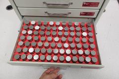 Vermont Gage Pin Set in 4 Drawer Organizer, .626" - 1.000"