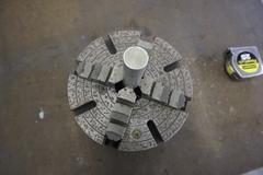 Bison 4-Jaw Scroll Chuck, 2-25" Hole, D1-4" Camlock Back