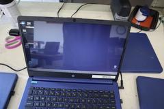 (4) Hewlett Packard Model 14-dq0055dx Laptop Computers, System info in photos.